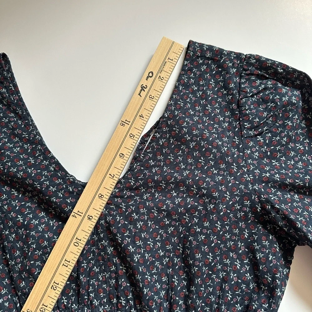 Madewell Black Peplum Long Sleeve Blouse size S - Picture 14 of 15